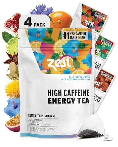High Caffeinated Tea Best Zest High Caffeine Energy Tea: Assortment Box vs Spicy Masala Chai ...